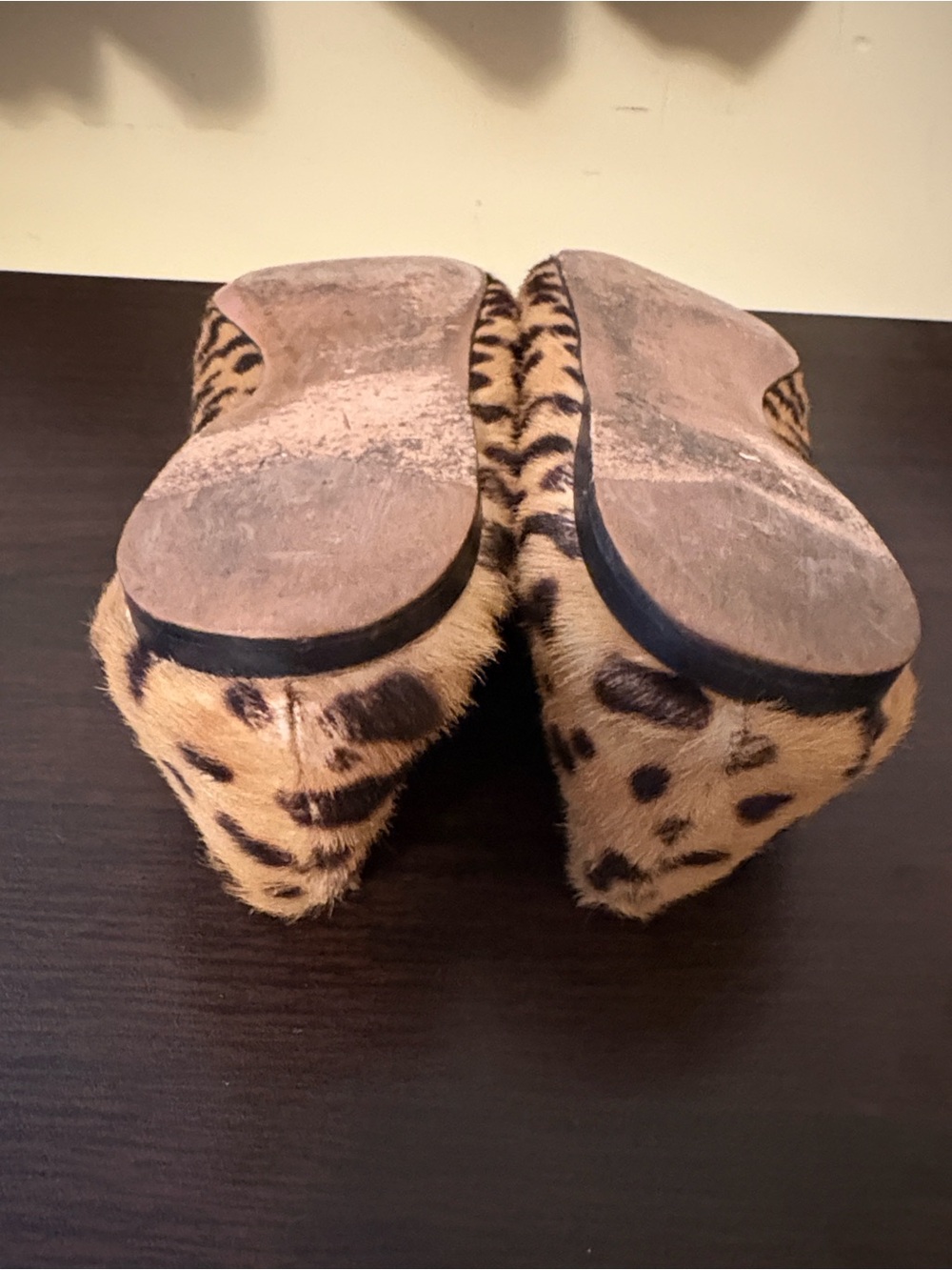 Prada calf-skin loafers in a bold leopard print- Tan and Black 8.5 ~ Authentic - Picture 7 of 16